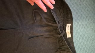 Pantalón corto de lino gris