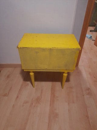 Mesita de noche vintage madera