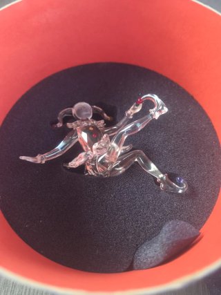 Swarovski figura arlecchino cristallo
