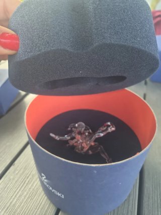 Swarovski figura arlecchino cristallo