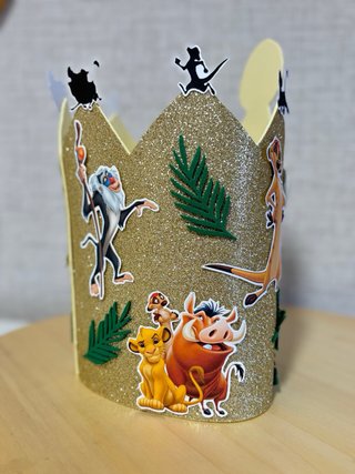 CORONA REY LEÓN PARA CUMPLEAÑOS