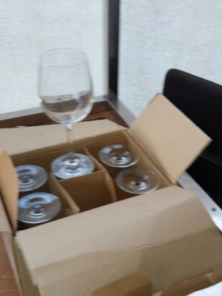 Juego 6 copas de vino cristal nuevas