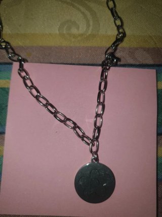 Collar Corazón y Ángel Plata