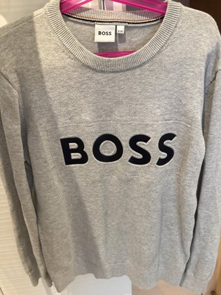 Jersey Hugo Boss niño talla 12 gris