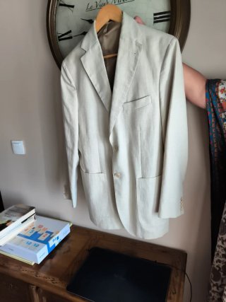 Chaqueta de lino para caballero