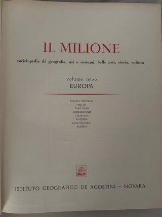 Enciclopedia di geografia volume III