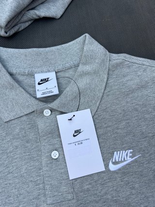 LOTE LIQUIDACION - Polo Nike Manga Corta Gris