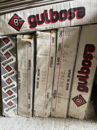 Baldosas blancas y beige 7 cajas