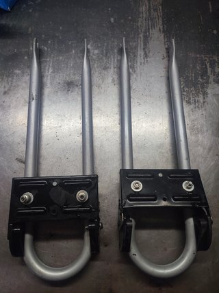 2 soportes rueda delantera para baca de coche