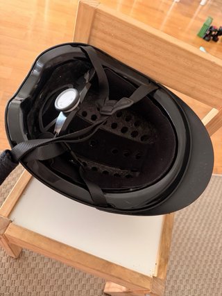 Casco de equitación negro