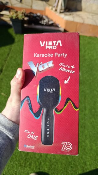 DOS Micrófonos Vieta Pro Party Karaoke La Voz