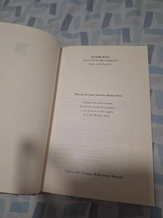 Álter ego Cuentos de dobles (una antología)