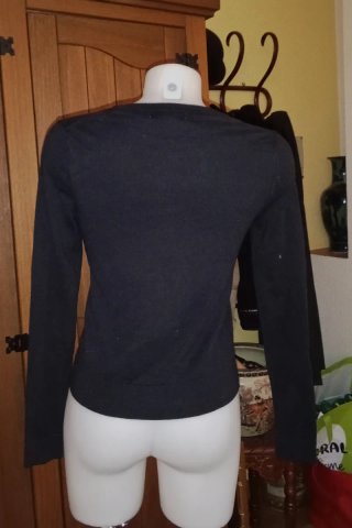 Banana Republic Cárdigan Negro Botones Dorados