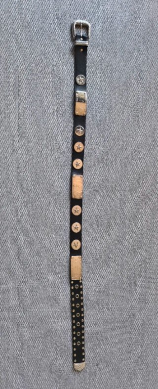 Cinturón Cuero Estilo Western/Rockabilly Tachuelas
