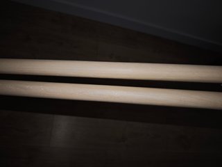 Barra Cortina Doble Madera Roble