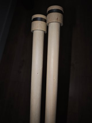 Barra Cortina Doble Madera Roble