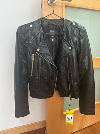 Cazadora cuero OCHNIK negra