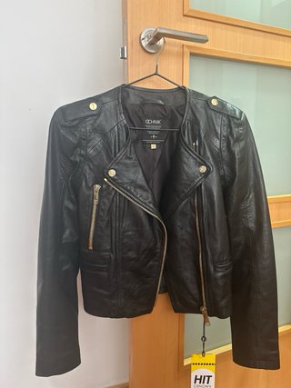 Cazadora cuero OCHNIK negra