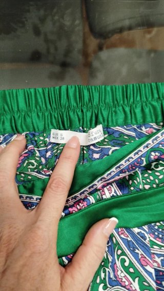 Shorts Sfera estampado paisley verde