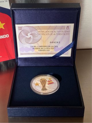 Moneda Plata Campeones del Mundo FIFA 2026