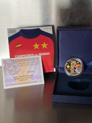 Moneda Plata Campeones del Mundo FIFA 2026