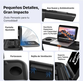 Cinta de correr plegable 15% inclinación