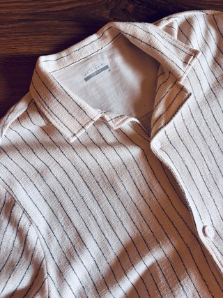 Camicia uomo righe bianche e nere