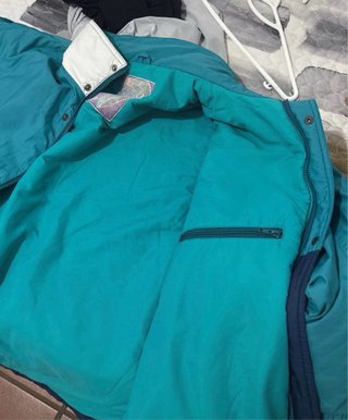 Abrigo Ski Vintage Teal y Azul
