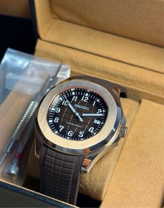 Seiko Mod Aquanaut 41mm Oro Rosa