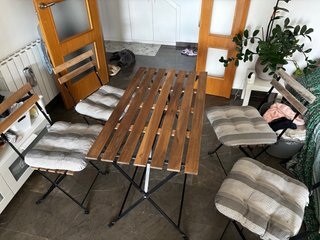 Conjunto Mesa y Sillas Exterior Ikea