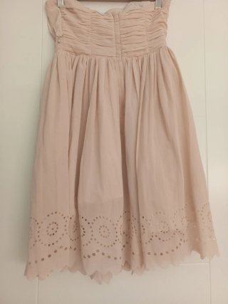Vestido Fornatina palabra de honor nude Talla XS