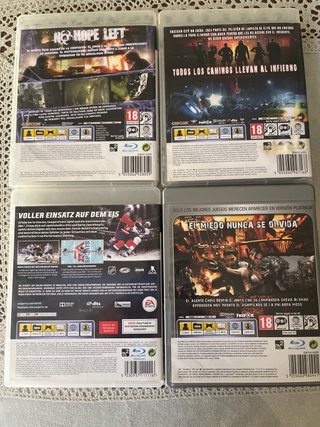 4 Juegos PS3 Resident Evil y NHL 14