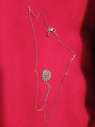 Gargantilla fina plata ley sol 50 cm