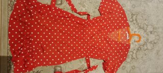 Vestido de verano rojo lunares MUY fresco