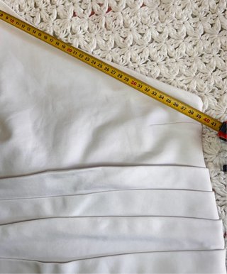 Top Zara Blanco Asimétrico