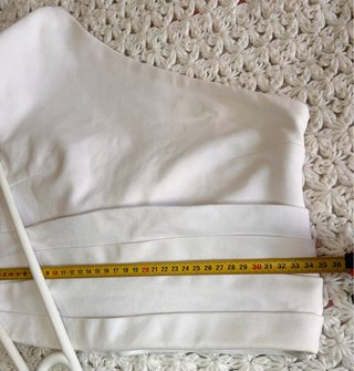 Top Zara Blanco Asimétrico