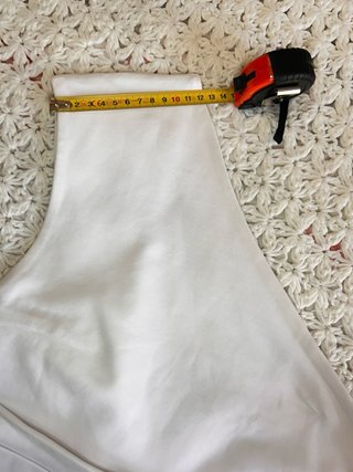 Top Zara Blanco Asimétrico