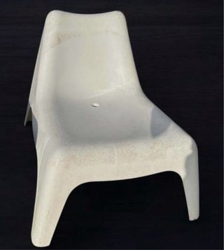 Sillón IKEA PS VÅGÖ Blanco Plástico DESCATALOGADO