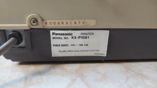 Impresora Matricial Panasonic KX-P1081 años 80 IBM