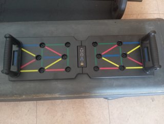 Equipo de musculación: Barra y discos