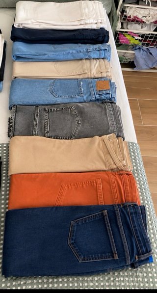 Lote 10 Pantalones Talla 32 varia tiendas no envío