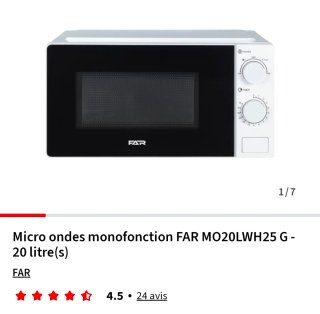 Microondas FAR 700W 20L