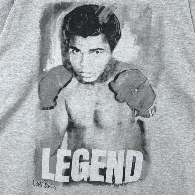 T-shirt gráfica Muhammad Ali cinza XL