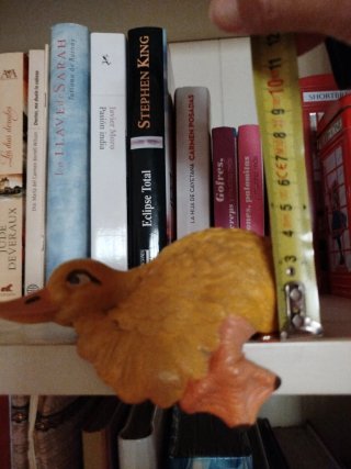 Figura de pato decorativa