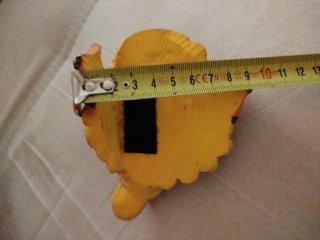 Figura de pato decorativa