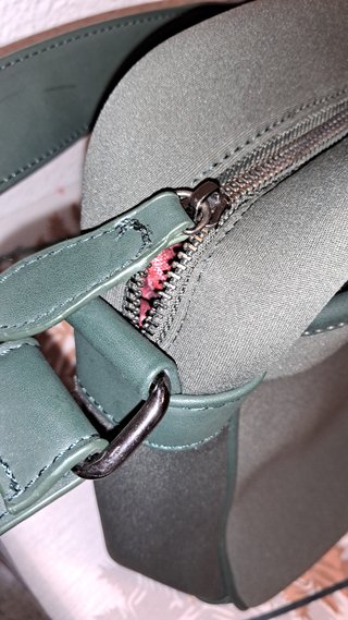 Bolso bandolera verde azulado