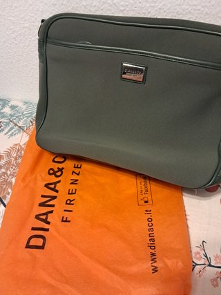 Bolso bandolera verde azulado