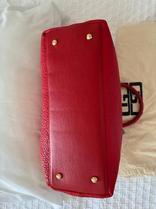 Bolso de piel Gigi rojo hecho en España