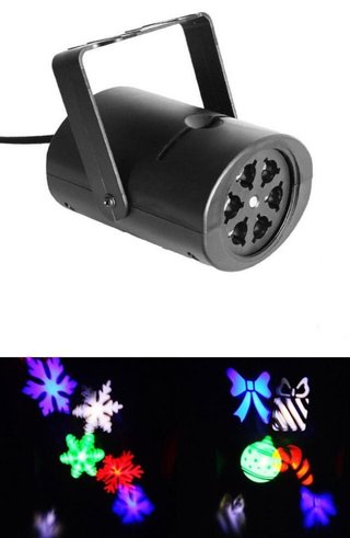 Foco proyector luces de navidad con movimiento. W6