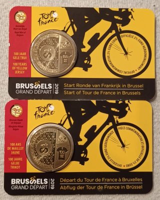 Belgica 2019 moneda 2,5€ BU Tour Francia